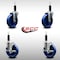 Service Caster 5'' SS Solid Poly Wheel Swivel 1'' Expanding Stem Caster Set 2 Brakes, 4PK SCC-SSEX20S514-SPUS-2-TLB-2-1 - alternate 3